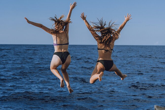 4-in-1 • Gili Islands Snorkel & Sunset Half-day Catamaran Cruise - The floating beach-club vibe: more than just snorkeling