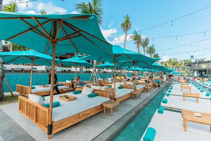 Atlas Beach Club Bali: DayBed Booking with F&B Credit - Daybed choices: pick your view, not just your comfort