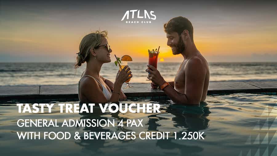 Atlas Beach Club Bali: One Day Pass / F&B Credit Voucher - Key things to know before you go