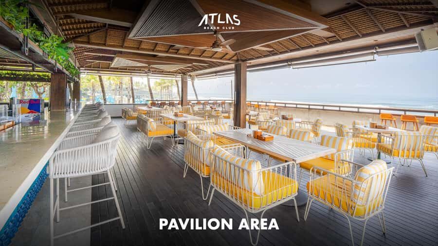Atlas Beach Club Bali: One Day Pass / F&B Credit Voucher - Pool Time Is the Real Itinerary (Infinity + Sliding Pool)