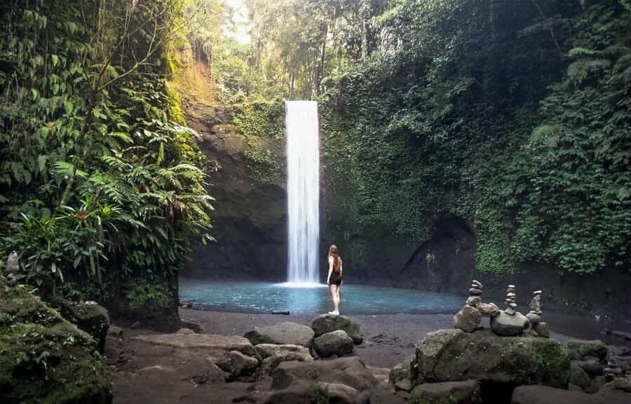 Bali: A Full-Day Tour to Goa Raja, Tibumana and Tukad Cepung - The real draw: Bali waterfalls with cave “lighting tricks”