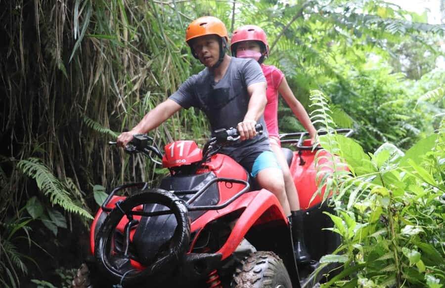 Bali Adventure Combo: Rafting & Tandem ATV Experience - Tandem ATV ride through rice fields, forest trails, and villages