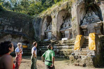 Bali Adventure Tour: Hidden Canyon, Tegenungan Waterfall, Goa Gajah temple - Tegenungan Waterfall: 100 steps, big views, and careful footing