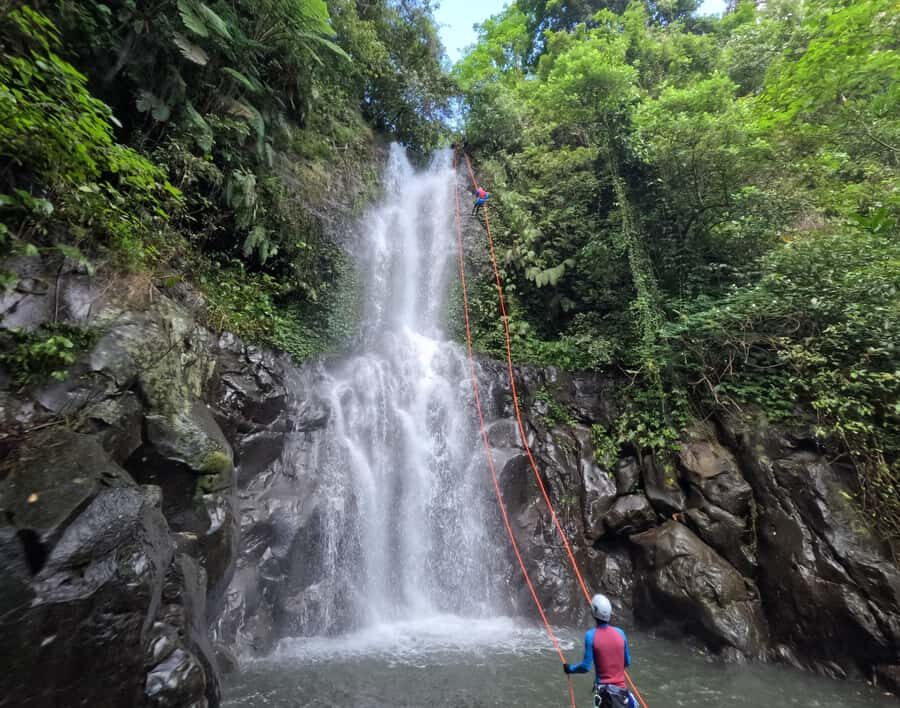 Bali: Alam Canyon The Natural Canyoning Adventure - The Second Canyon Section: Narrow Gorge, Jumps, Slides, and Technical Rappels