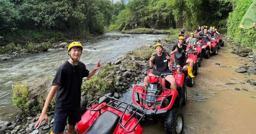 Bali : ATV and Tubing Adventure by Beji River Adventure - The ATV route: off-road speed, jungle sections, and cave obstacles