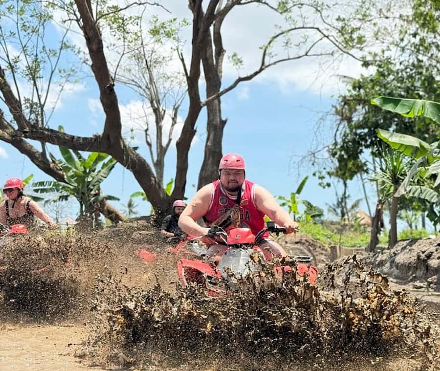 Bali: ATV Quad Bike Adventure with Jungle,Waterfalls & Lunch - River Crossings and Waterfalls: When “Splashing” Becomes the Whole Point
