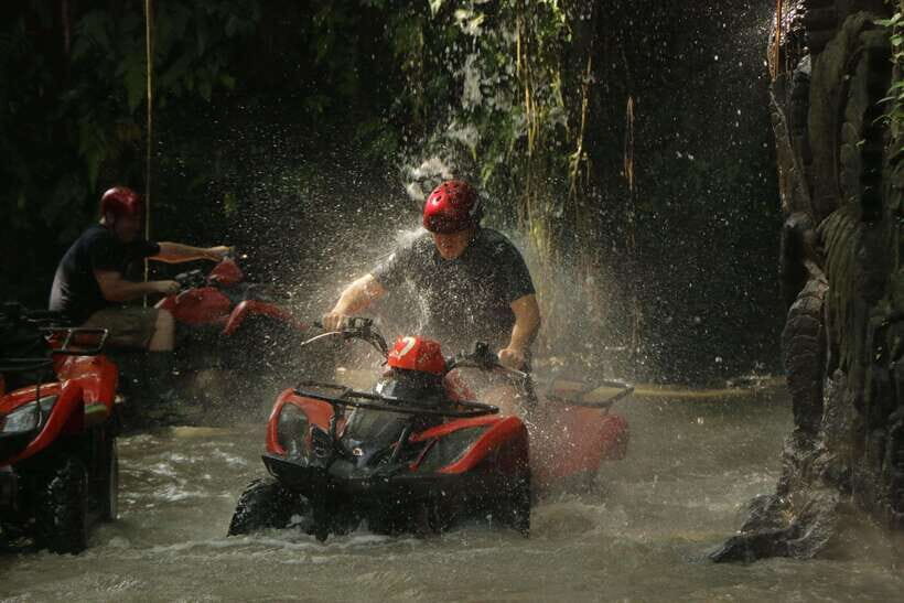 Bali ATV Ride in Ubud through Tunnel, Rice Fields, Puddles - Quad Ride Highlights: Tunnels, Waterfalls, Rice Fields, and Puddles