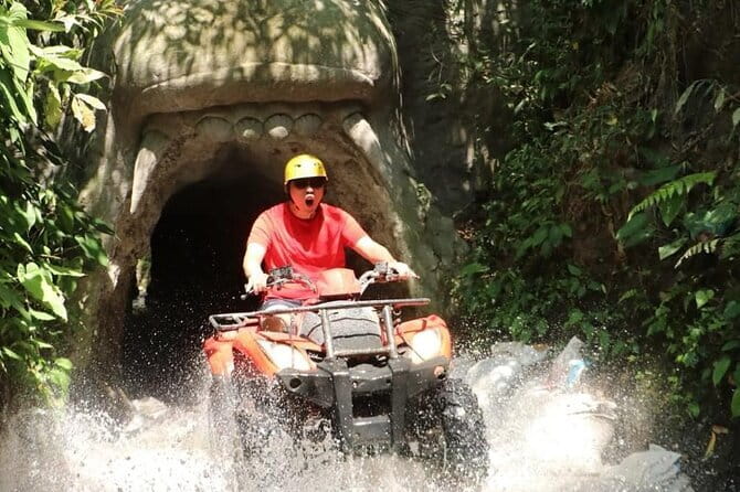 Bali ATV Ride Ubud Waterfall,RiceField,River,Kingkong-Temple cave - From Singapadu ATV Start to Your First Big Trail Check