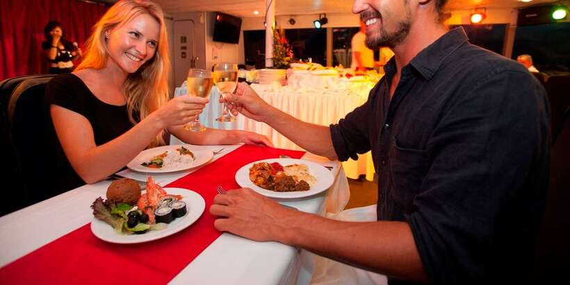 Bali/Benoa: Sunset Dinner Cruise with Show and Live Music - Ports, distance, and what the view may include