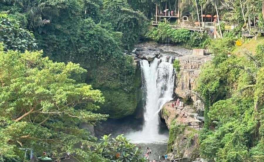 Bali: Besakih Temple and Sidemen Tour - Tegenungan Waterfall in Gianyar: A Rainforest Pause
