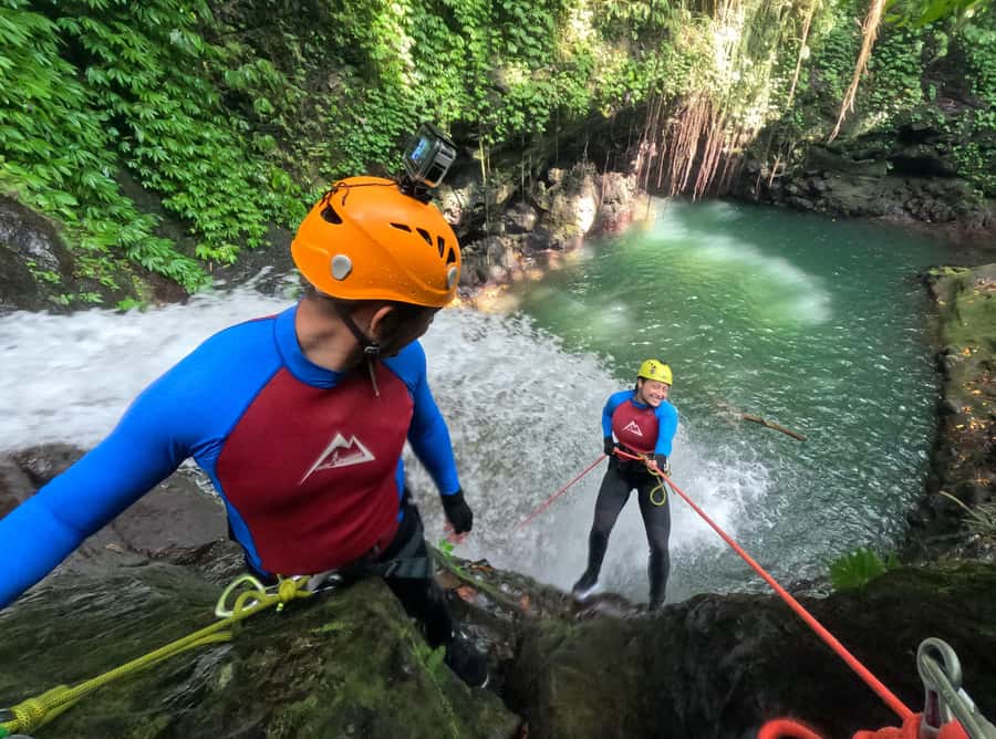 Bali: Canyoning Adventure in Sambangan Canyon - Training Before the Drop: learning moves you’ll actually use