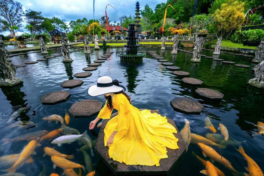 Bali: Gate of Heaven, Waterfall and Ubud All-Inclusive Tour - Sari Timbul rice terraces and swing ride: the payoff after stairs and spray