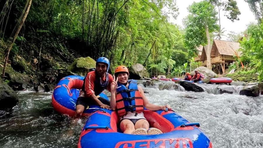 Bali: Gorilla Cave ATV and Lazy River Tubing & Cretya Sunset - Entering the Day at Tubing Basecamp: Where It Starts