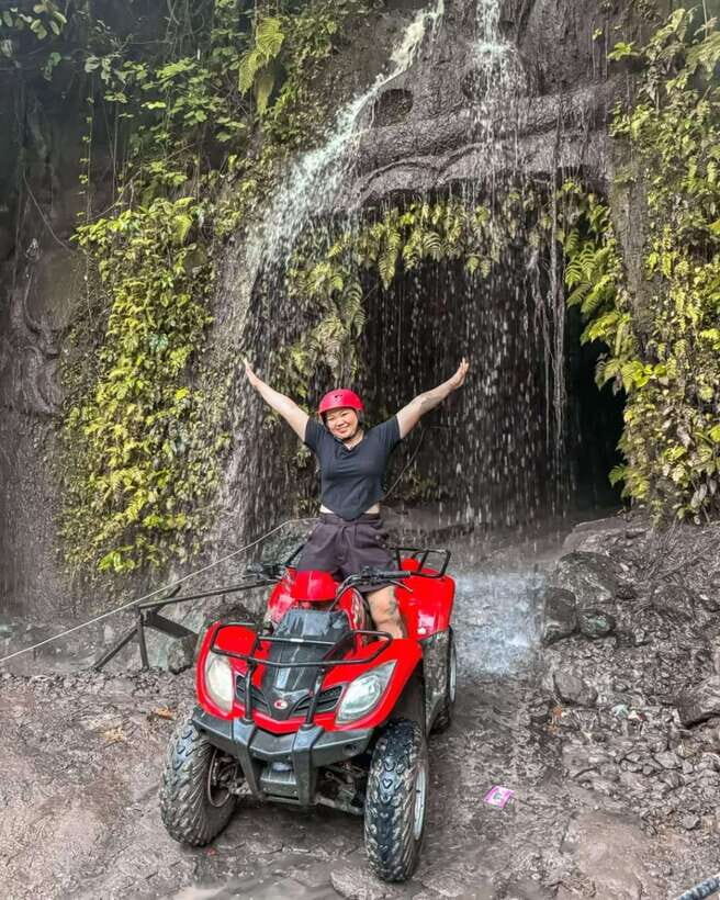 Bali: Guided Quad Bike Ride with Waterfall and Swing Options - Setup at Pickup and the Quad Ride Track (Solo vs Tandem)