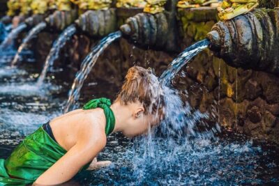 Bali Holy Water Purification and Palm Reading - The coffee break and plantation scenery: a needed reset