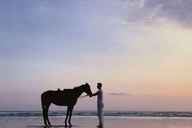 Bali Horse Riding Sanur Beach include Transport - Stop 1: Sanur Beach and the black-sand first impressions