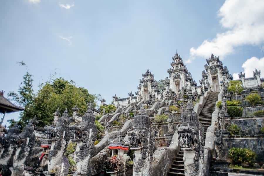 Bali: Lempuyang Quick Access, Waterfall, Water Palace & More - Goa Raja Waterfall: Misty Photos, Guided Walk, and Swim Time