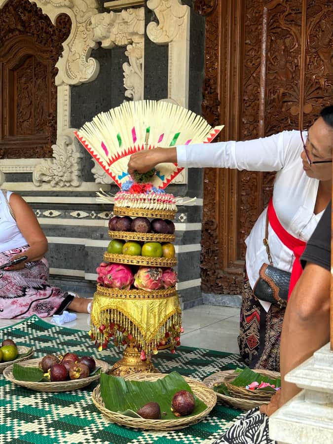 Bali: Local Village and School Tour with Lunch - Family Temple: Holy Water and Sacred Bracelets