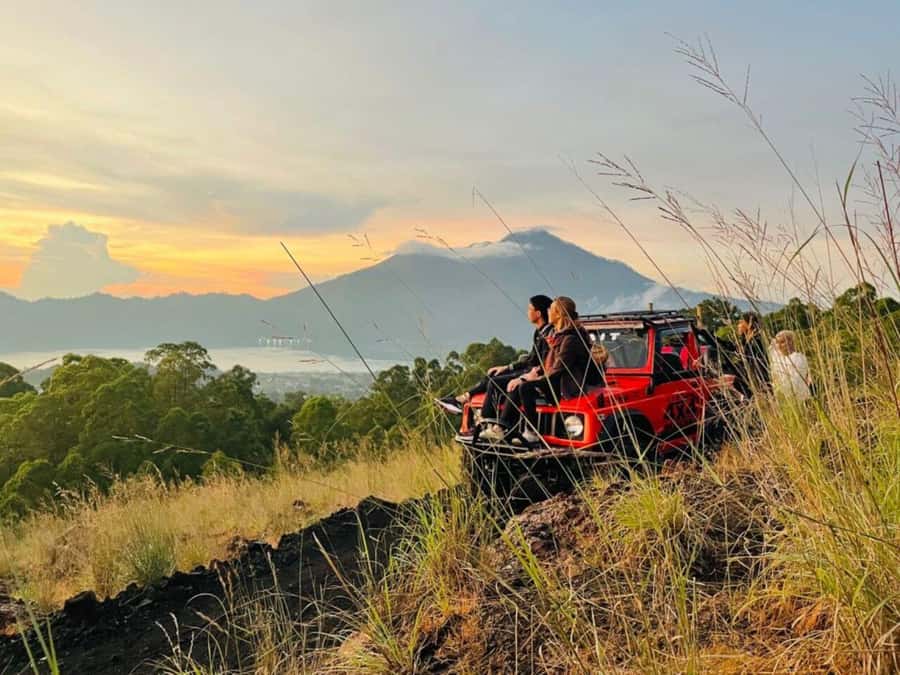 Bali: Mount Batur Jeep Sunrise Tour & Ubud Zipline Adventure - Entering the black-lava route: what the Jeep ride is actually like