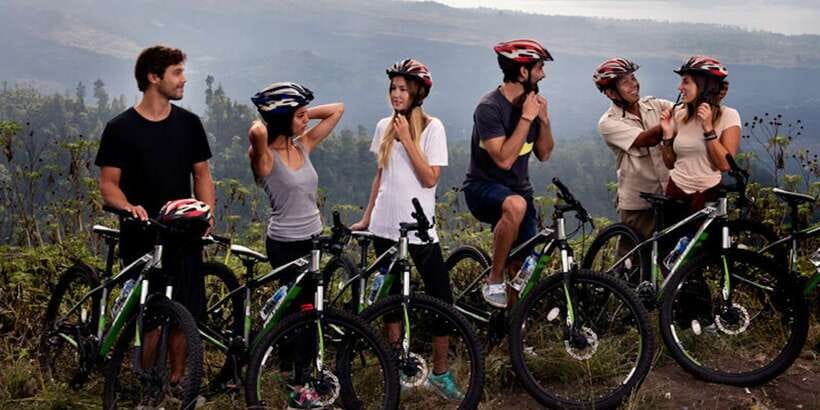 Bali: Mount Batur Mountain Biking Adventure with Lunch - The ride itself: forests, temples, rice fields, and villages