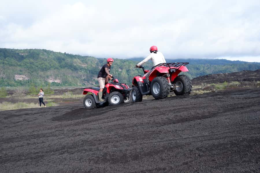 Bali: Mount Batur Quad Bike Tour and Natural Hot Springs - Quad Bike Time on Mount Batur: Lava, Villages, and Jungle Trails