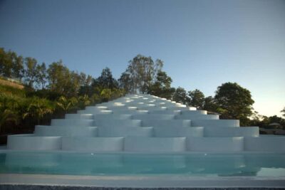 Bali: Natural Hot Spring in Pyramid Infinity Pools - Where You Go in the Highlands (Kintamani, Lake Batur Side)