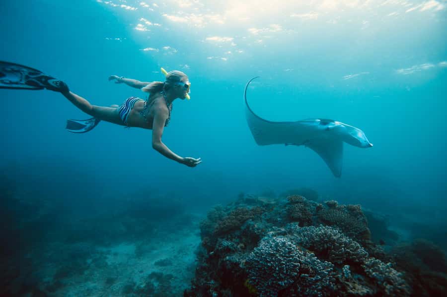Bali/Nusa Penida: Manta Point Snorkel Boat & West Coast Tour - Nusa Penida west coast: Broken Beach, Angel’s Billabong, and Kelingking