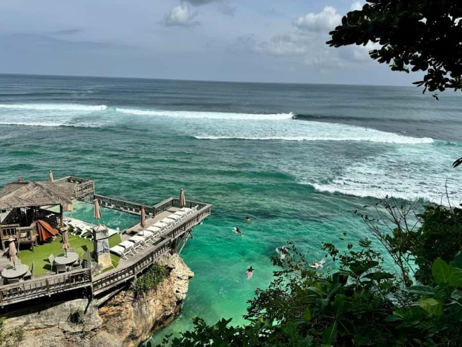 Bali: Padang Beach, Uluwatu Kecak Fire Dance, & Suluban Tour - Padang Padang Beach: start with clear water and easy settling in