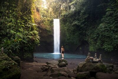 Bali Private Full Day Tour to Visit the Best Waterfalls and Swing near Ubud - Stop 1: Tegenungan Waterfall—classic Bali power with easy access