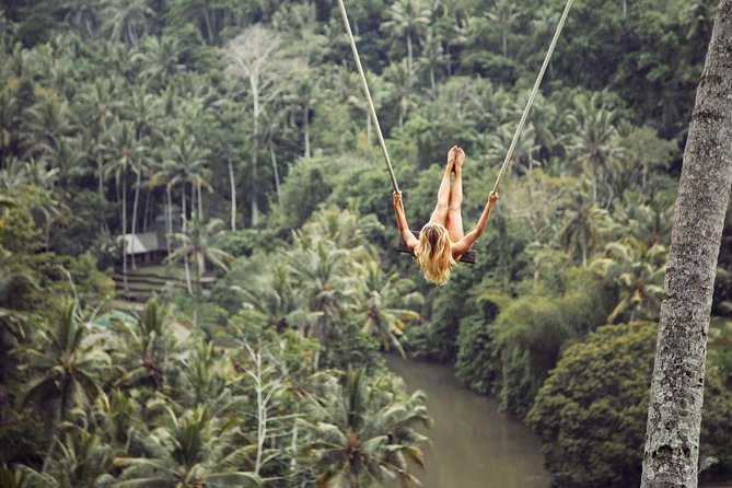 Bali Private Tour : Best Of Ubud & Volcano View With Jungle Swing - d’Alas Swing in Tegalalang: jungle air and a built-in ticket