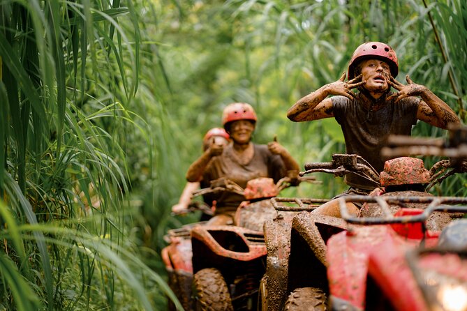 Bali Quad Bike Adventure - Monkey Forest and Tegenungan Waterfall - Bali Pertiwi Adventure quad time: safety gear, real terrain, and muddy expectations