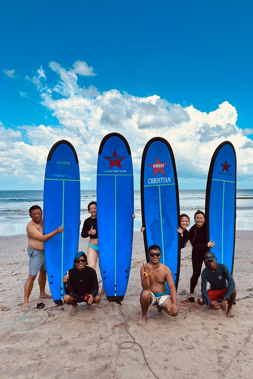 Bali: Seminyak Beach Surf Lesson Experience 2 Hour - Included gear: surfboard, rash vest, sunblock, water