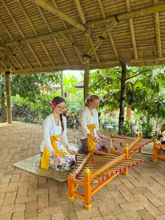 Bali Spiritual: Blessing Ceremony, Pristine Nature, Transfer - Balikaru garden and Rindik time: plants, jamu herbs, and making music