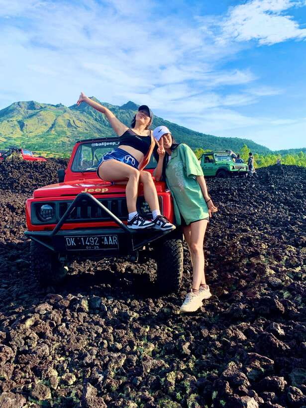 Bali: Sunset Mount Batur Jeep and Hot Spring All Inclusive - Mount Batur viewpoints and black lava: where the scenery turns volcanic