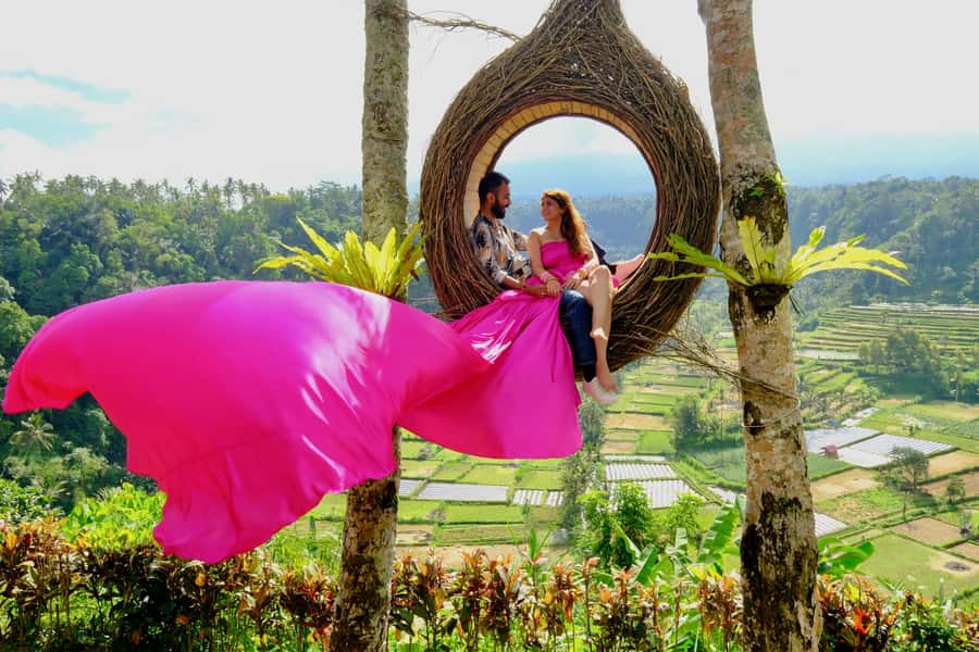 Bali: Swing with Falls, Rice Terrace, & Monkey Forest Option - Tegallalang rice terraces: where “timed photos” beat random sightseeing