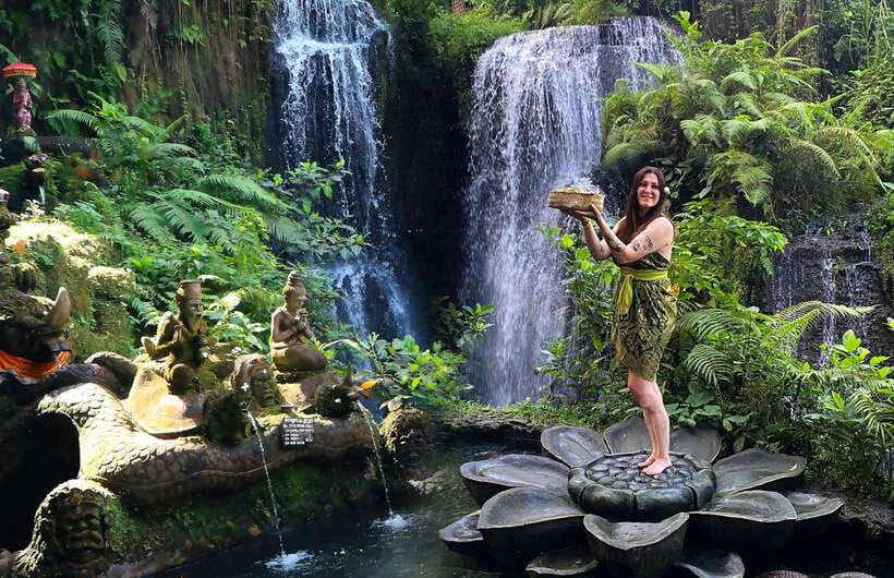 Bali: Taman Beji Griya Waterfall Purification Ritual - Beji Waterfall Park and the Bali Melukat idea