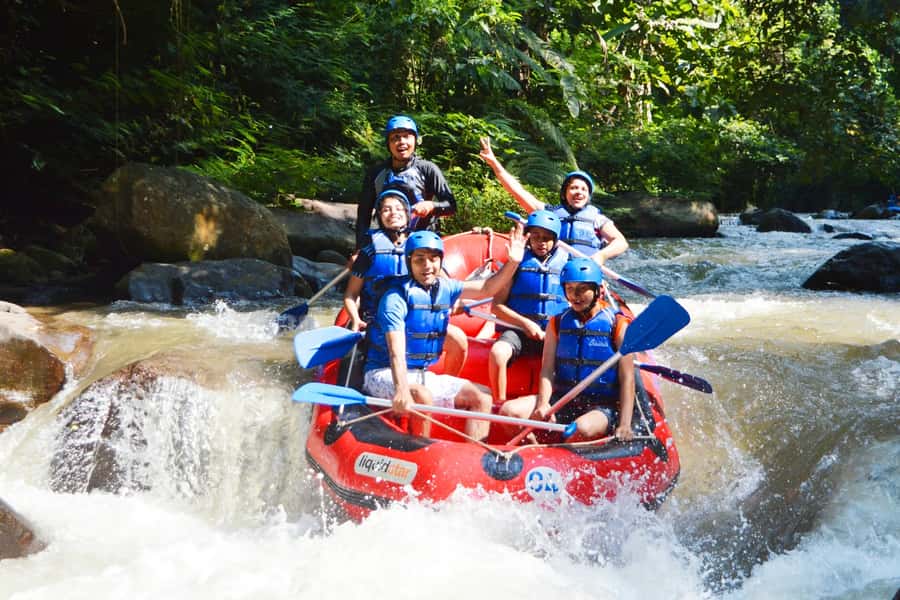 Bali-Ubud fun ATV Quad Bike Adventure & River Rafting - Lunch, lockers, and shower: the not-boring part after the ride