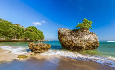 Bali: Uluwatu Beaches Tour with Padang Padang and Suluban - Melasti Beach: Clear Water and a Calmer Vibe