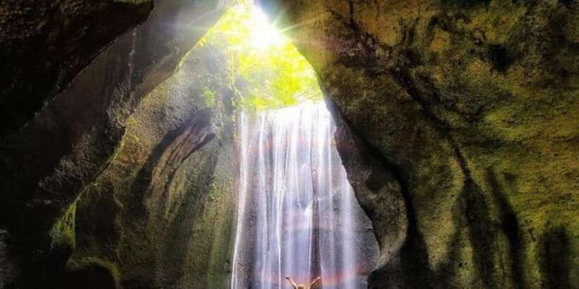 Bali: Waterfall and Rice Terrace Private Day Trip - Stop 1: Tukad Cepung Waterfall in a Hidden Jungle Valley