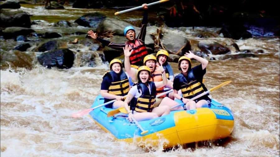 Bali: Waterfall Gorilla Cave ATV & Ubud Rafting Trip & Lunch - Ayung River rafting: your first splash of the day
