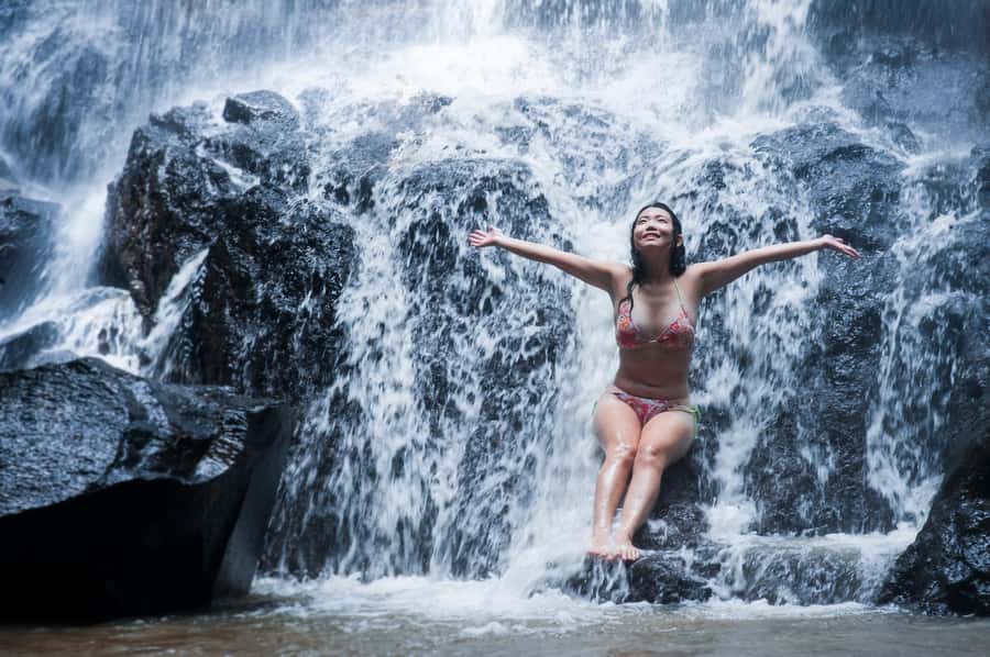 Bali Waterfall Tour with Lunch Views of Mount Batur - Tibumana Waterfall: A Forest Curtain You’ll Want to Swim in