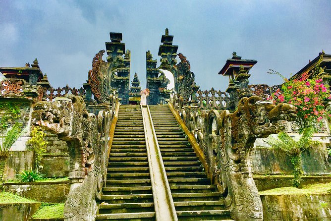 Bali Waterfalls and Temples Tour - Goa Raja Waterfall: steps, cool air, and that infinity-pool vibe