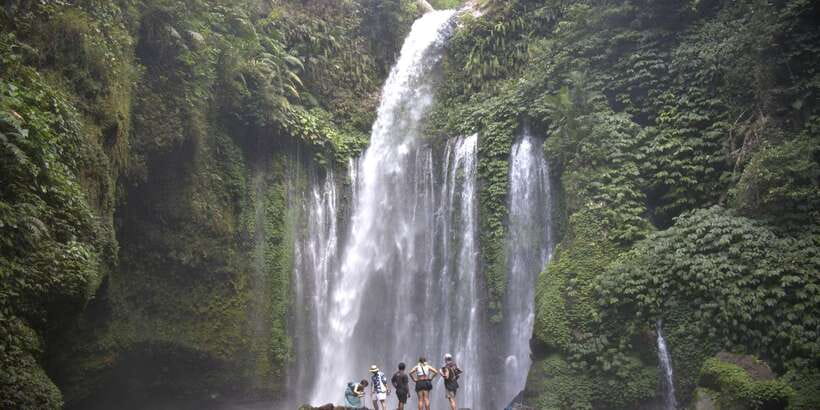 Best of Lombok: Tribe Villages, Traditions & Waterfalls - North Lombok in One Day: Royal Gardens, Rinjani Slopes, and Waterfall Time