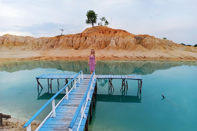 Bintan Sand Dunes & Blue Lakes Tour with Lunch - Danau Biru Blue Lake: the color moment you came for