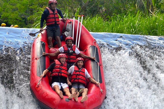 BMW Bali Rafting + Flying Fox at Telaga Waja River (LESS STAIRS) - Arriving at BMW Rafting Rendang: gear-up in the right order