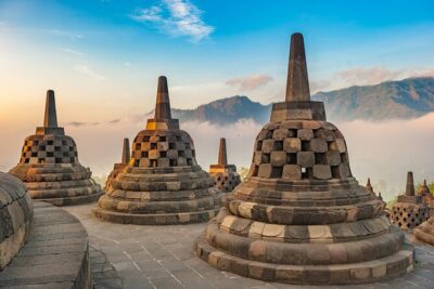Borobudur(climb up), Merapi Volcano and Prambanan Temple Tour - Borobudur climb up: the main event with timed reality