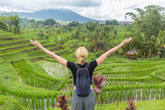 Discover Hidden Waterfall, Unesco Rice Terraces and Mountain Temple - Stop 1: Leke Leke Waterfall walk through jungle paths (and mud)