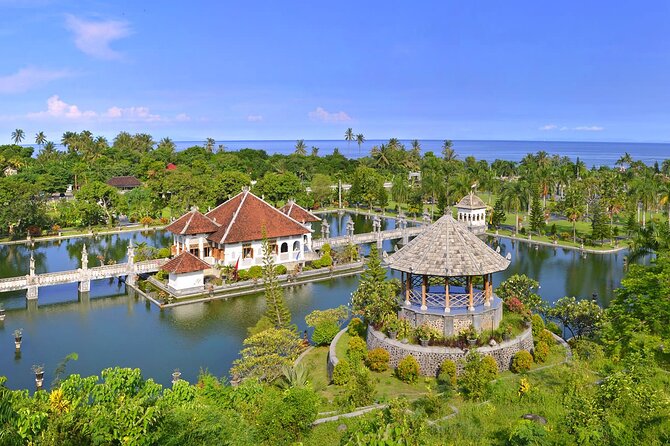 East Bali Tour: Lempuyang Temple - Gate of Heaven, Tirta Gangga, Virgin Beach - Ujung Water Palace (Taman Ujung Karangasem): the floating palace setting