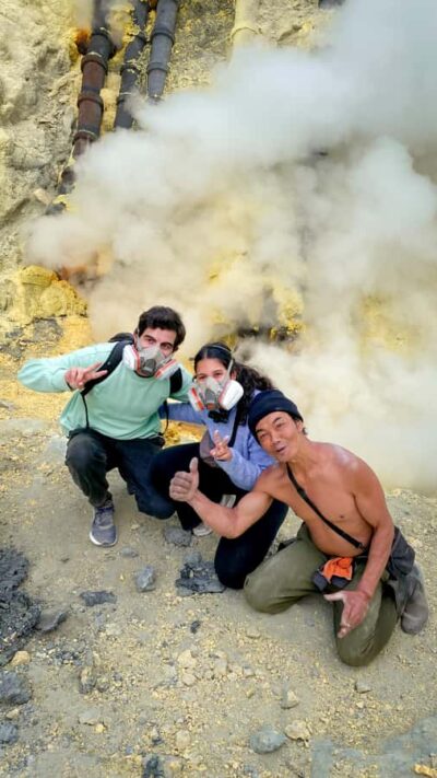 East Java: 3D2N Ijen Crater, Bromo, & Tumpak Sewu Waterfall - Day 1 in the Ijen Crater: sunrise trekking, blue flames, and sulfur-miner life