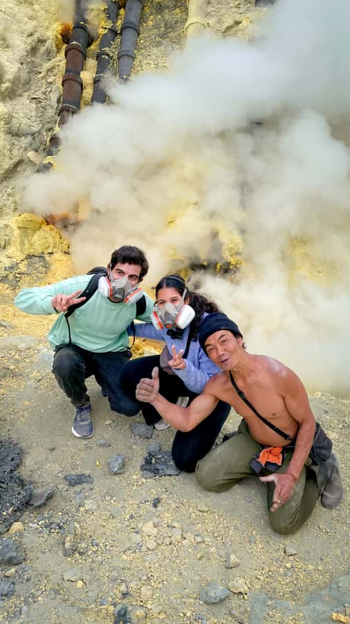 East Java: 3D2N Ijen Crater, Bromo, & Tumpak Sewu Waterfall - Day 1 in the Ijen Crater: sunrise trekking, blue flames, and sulfur-miner life